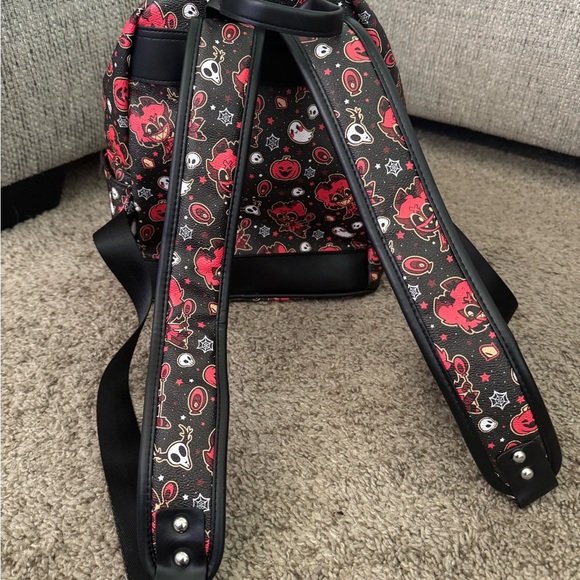 Vivzie Pop Helluva Boss Hazbin Hotel Demon Alastor Mini Backpack Halloween NEW! - Picture 2 of 10